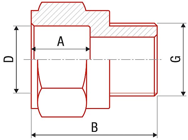 PPR zástřik plastový ZV 32x1