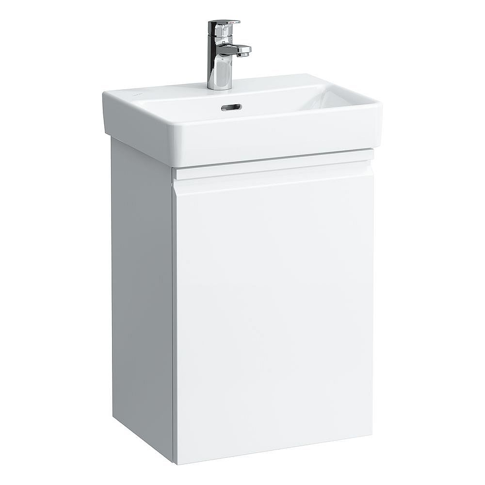 LAUFEN PRO S H4833010964791 skřínka pod umyvadlo 415 x 320 x 580 mm, s levými dvířky a 1 skleněnou policí, světlý dub