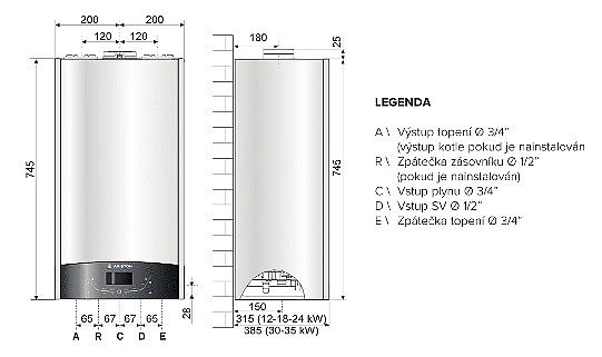 Ariston Genus One system 35 3301029 plynový kondenzační kotel topný