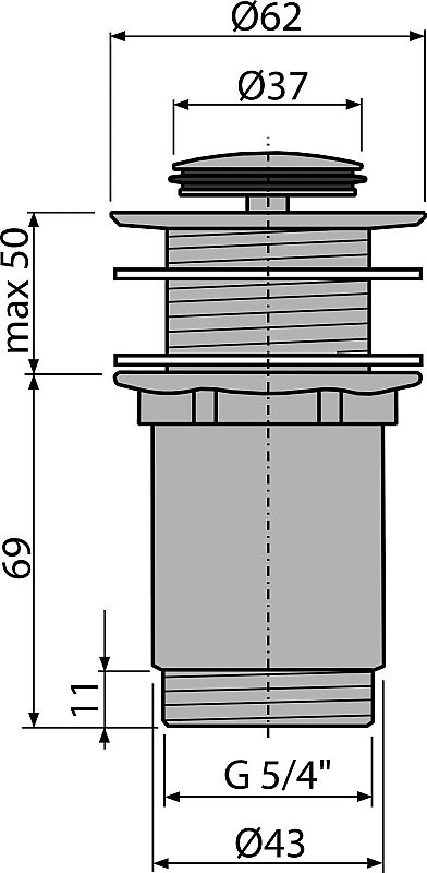 Alcadrain A394 click-clack 5/4