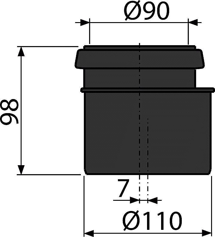 Alcadrain M907 redukce komplet