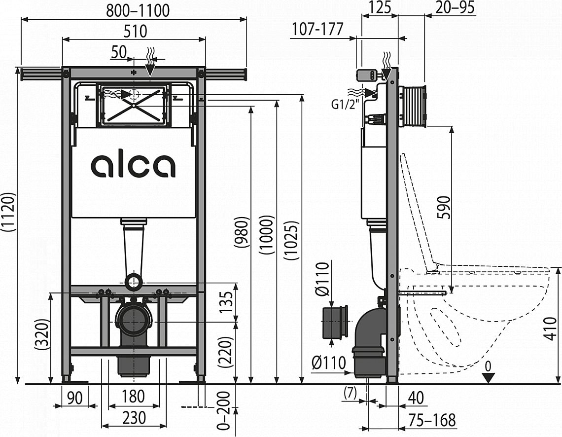 Alcadrain AM102/1120 jádromodul