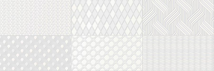 SAPHO CAMALEONTE obklad Decor Mix Blanco 20x60 (1,44 m2),  CAM001