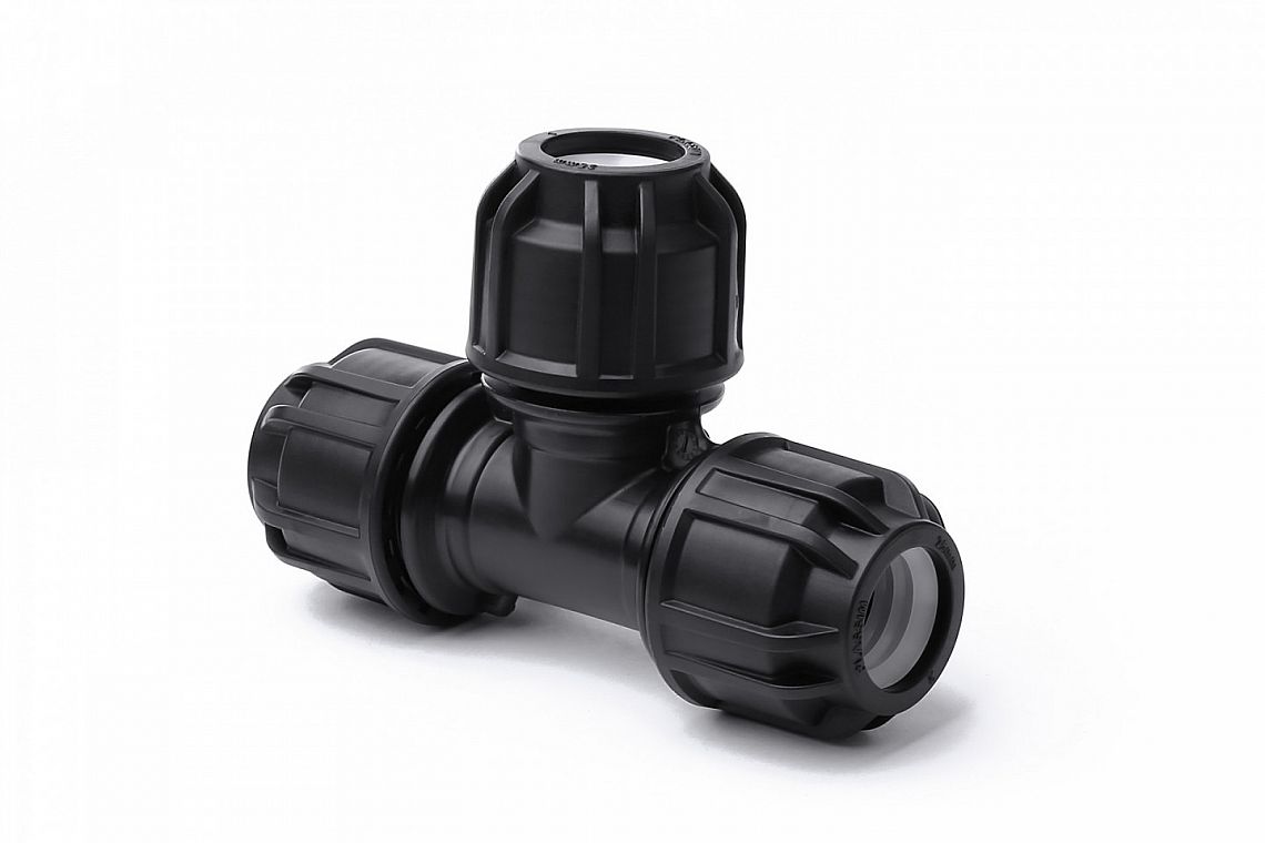 PP- S T 110 mm - EASY SYSTEM - PE - T kus svěrný - PN 16 35110T0110