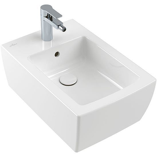 Villeroy Boch MEMENTO 2.0 443300R1 bidet závěsný 375 x 560 mm, upevňovací sada pro skryté upevnění součástí dodávky