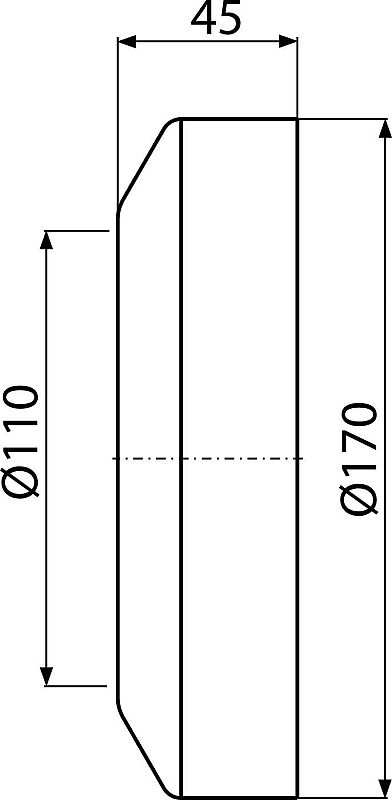 Alcadrain A98 WC rozeta malá DN110