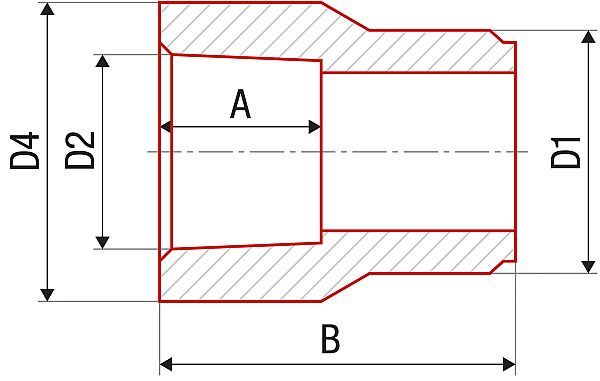 PPR redukce vnitřní/vnější 50x32 210050032