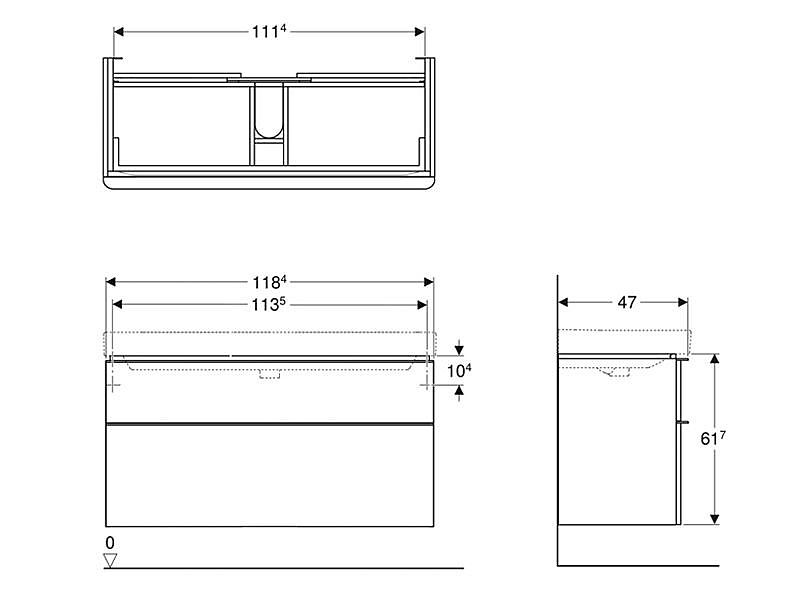 GEBERIT Duofix 111.300.00.5 montážní prvek pro závěsné WC, 112 cm, se splachovací nádržkou pod omítku Sigma 12cm