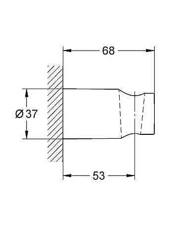 Grohe Tempesta 27594000 nástěnný držák sprchy - chrom