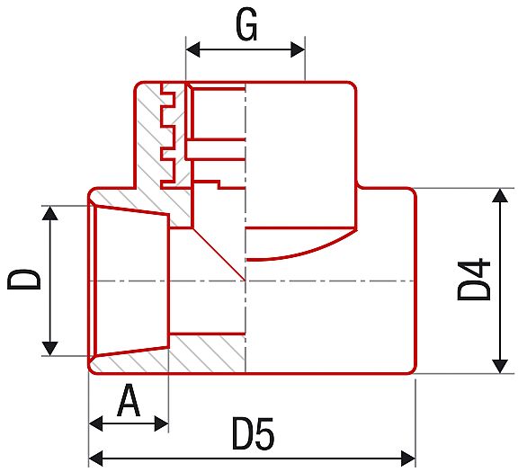 PPR zástřik Tkus vnitřní 25x1/2