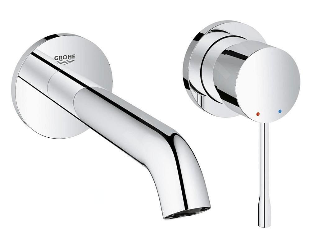 Grohe Essence 19408001 umyvadlová dvouotvorová baterie, velikost M, montáž na stěnu, chrom