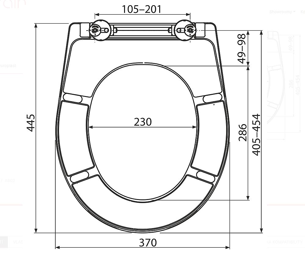 Alcadrain A602 wc sedátko duroplast