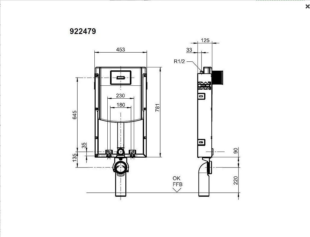 Villeroy ViConnect 92247900 konstrukce