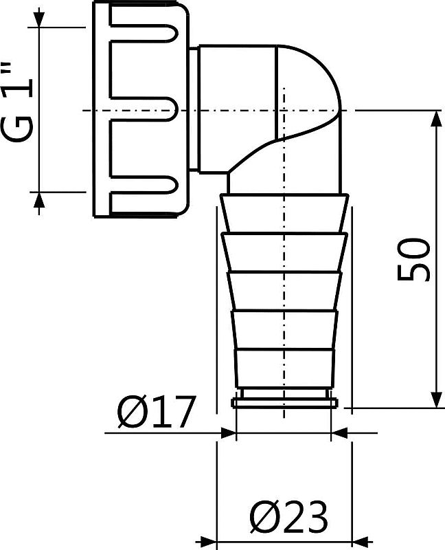 Alcadrain P0048-ND kolínko komplet