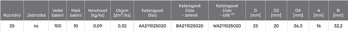 PPR koleno redukované 25x20 211025020