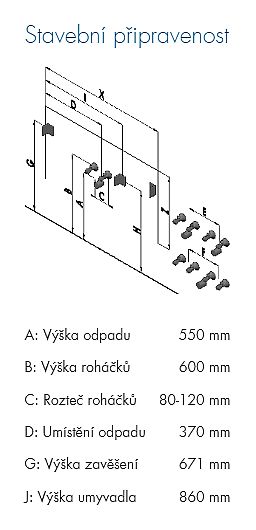 Dřevojas GIO SZZ2 80 závěsná umyvadlová skříňka se 2 zásuvkami 202262 graphite/graphite