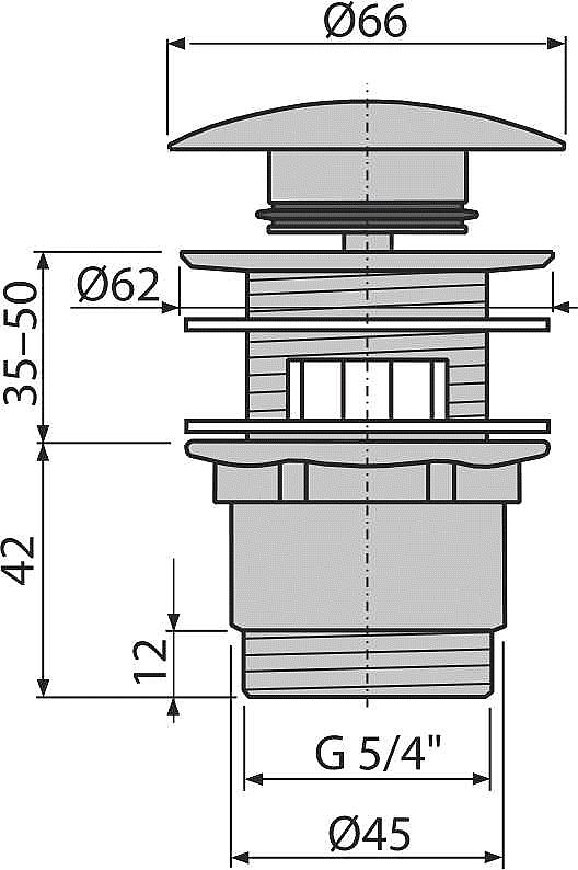 Alcadrain A390 click-clack 5/4