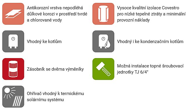 Dražice OKC 250 NTRR/SOL solární zásobník teplé vody, stojatý 1109913101