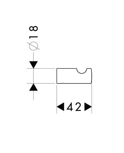 Hansgrohe Logis 40511000 háček na ručník - chrom