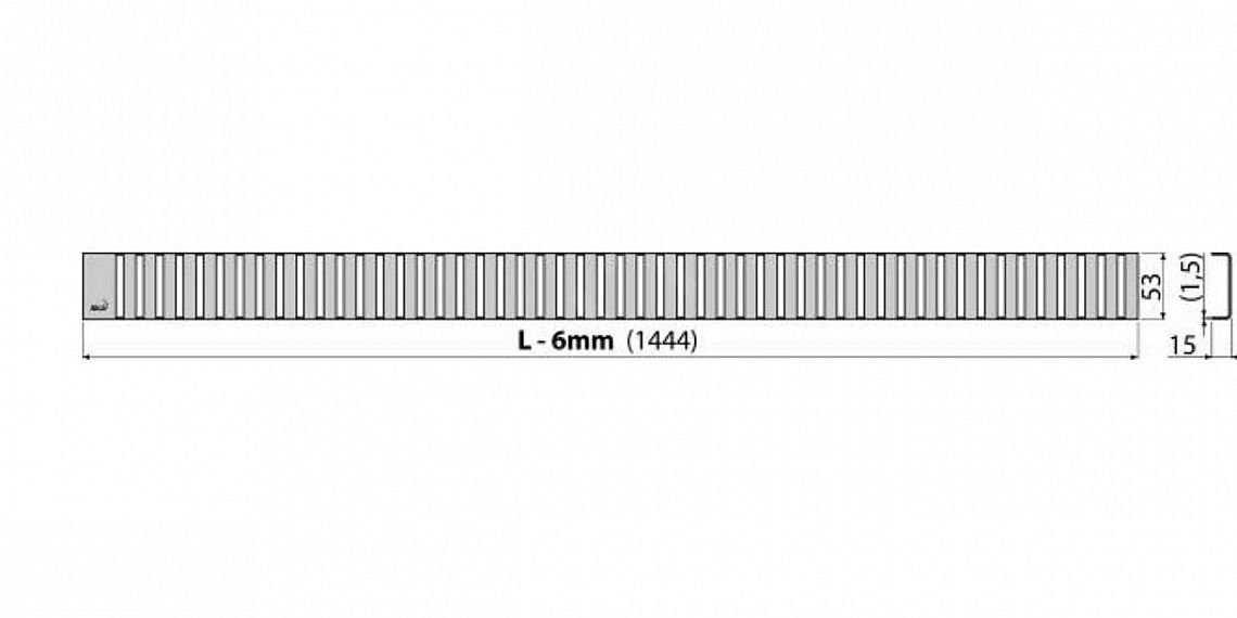 Alcadrain LINE 1450L rošt