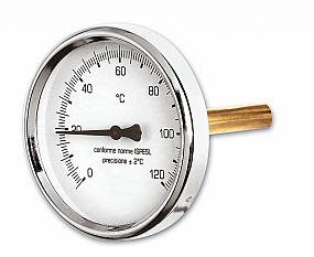 IVAR.TP 120 A teploměr axiální - 0 °C až +120 °C; zadní napojení 1/2
