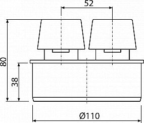 Alcadrain APH110 přivzdušňovací hlavice DN110