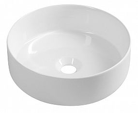 SAPHO ISVEA INFINITY ROUND keramické umyvadlo na desku, průměr 36cm, bílá,  10NF65036