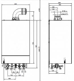 Viessmann Vitodens 100-W B1HF kotel kombi (průtokový) 3,2-25kW, Z020631