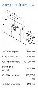 Dřevojas Q MAX SZZ2 80  závěsná umyvadlová skříňka se 2 zásuvkami + umvadlo 198695 GRAPHITE/GRAPHITE