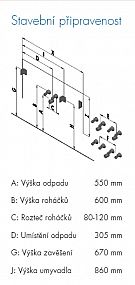 Dřevojas BONO SZZ 65 závěsná umyvadlová skříňka s 1 zásuvkou + umyvadlo 204037 bílá lesk