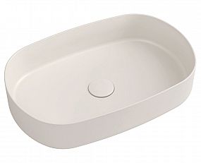 SAPHO ISVEA INFINITY OVAL keramické umyvadlo na desku, 55x36cm, ivory,  10NF65055-2K