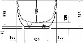 Duravit Luv 700434000000000 volně stojící vana 1800x850