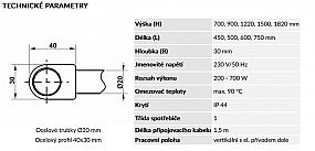 Korado KORALUX LINEAR CLASSIC-E KLCE 1500/500