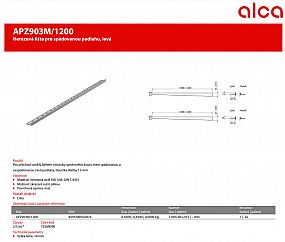 Alcadrain APZ903/1200 L nerezová lišta