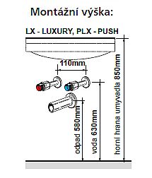 Willy nábytek Plus KR WP03PLX60.1.1 koupelnová skříňka s keramickým umyvadlem