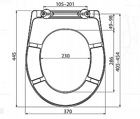 Alcadrain A602 wc sedátko duroplast