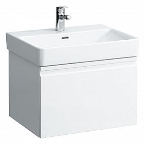 LAUFEN PRO S H4833720964751 skříňka pod umyvadlo 57 × 45 × 39 cm,se zásuvkou a vnitřní zásuvkou, bílá lesk