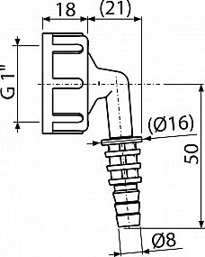 Alcadrain P0049 kolínko komplet