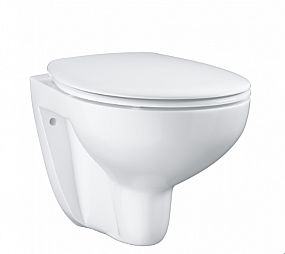 Grohe Bau Ceramic 39351000 závěsné WC se sedátkem SoftClose - rimlees, alpská bílá
