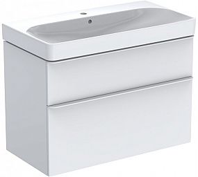 GEBERIT Smyle Square 500.354.00.1 skříňka pod umyvadlo se dvěma zásuvkami: B=88.4cm, H=61.7cm, T=47cm