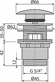 Alcadrain A390 click-clack 5/4