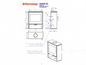 Romotop ALEDO 02  krbová kamna keramika