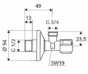 Schell Comfort 033000699 roháček pračkový 1/2