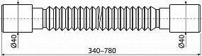 Alcadrain A710 flexi propojení 40/40