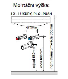 Willy nábytek Plus KR WP03PLX120.1.1 koupelnová skříňka s keramickým dvojumyvadlem