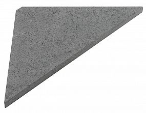 SAPHO ABELINE rohová police rockstone 200x200mm, concrete,  AE200-4033