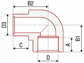 PPR koleno vnitřní/vnější 25/87 204025