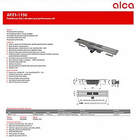 Alcadrain APZ1 1150 podlahový žlab